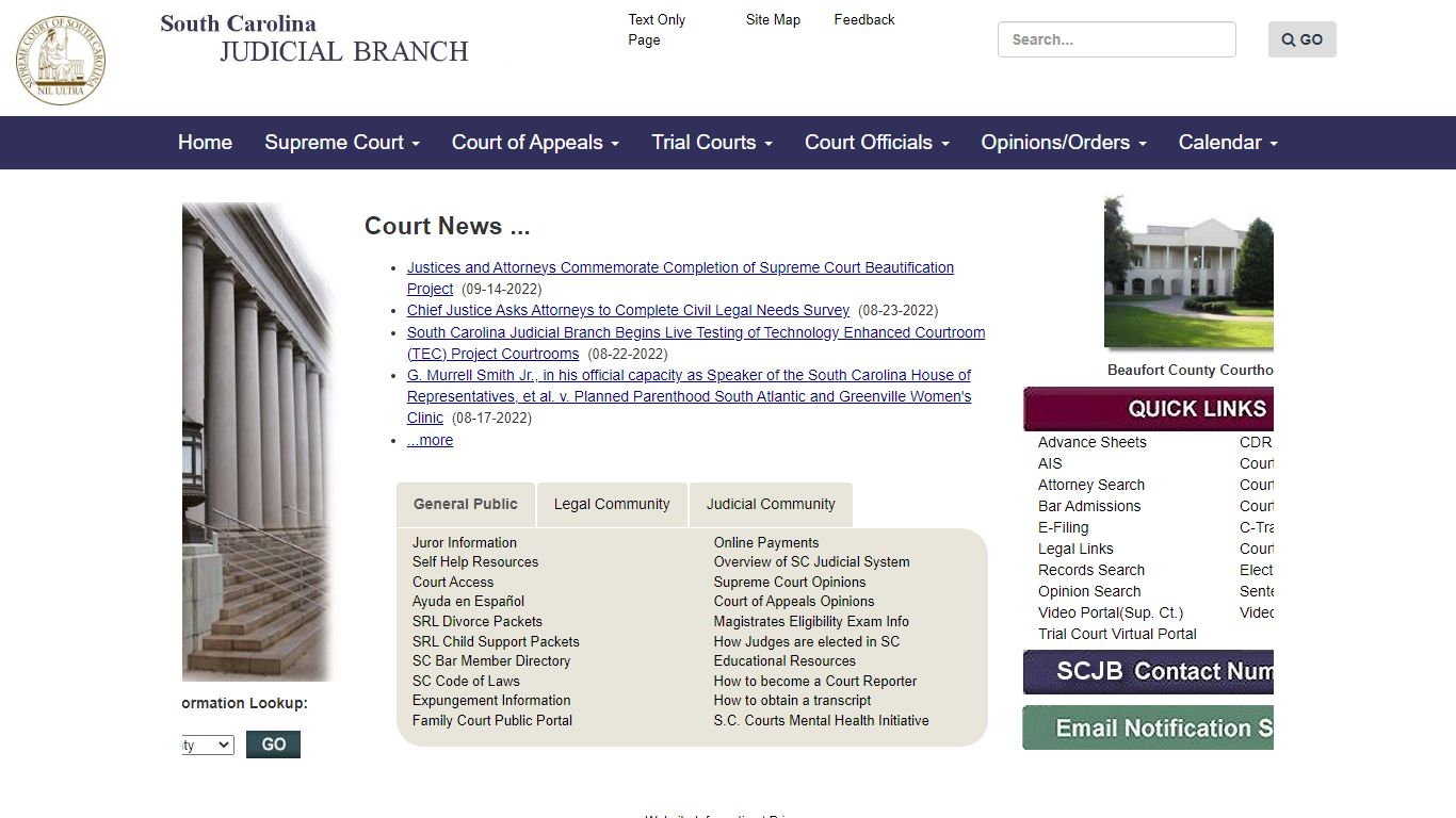 SC Judicial Branch - sccourts.org